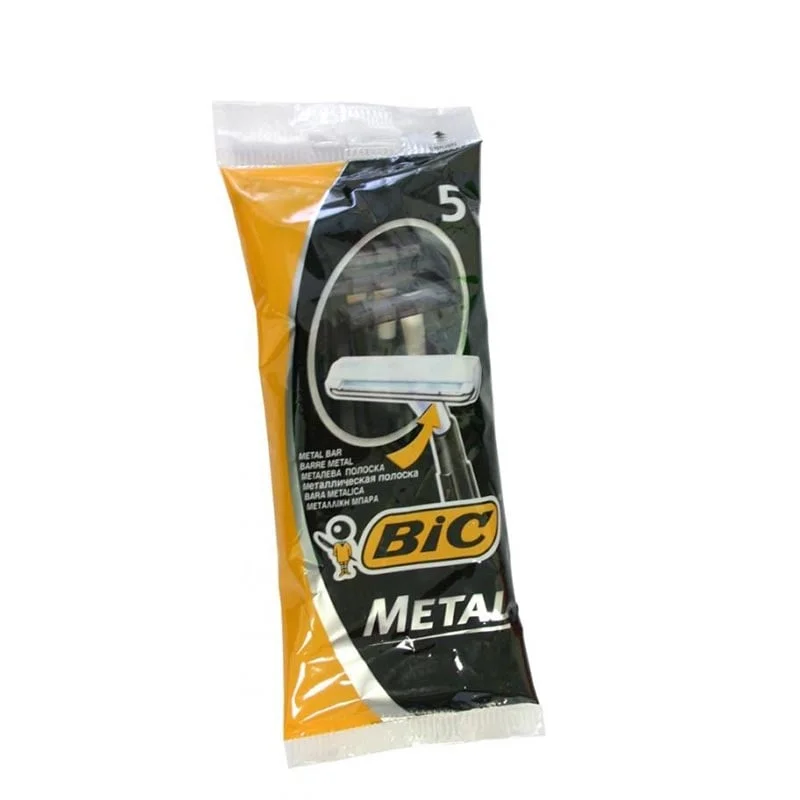 Razor Bic Metal, 5 count