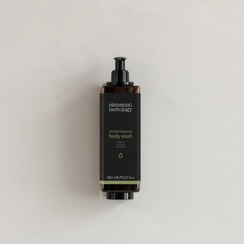 Shower gel GFL Cosmetics Elemental, with pump, sealed, 480 ml, 6 x 6 x 20 cm