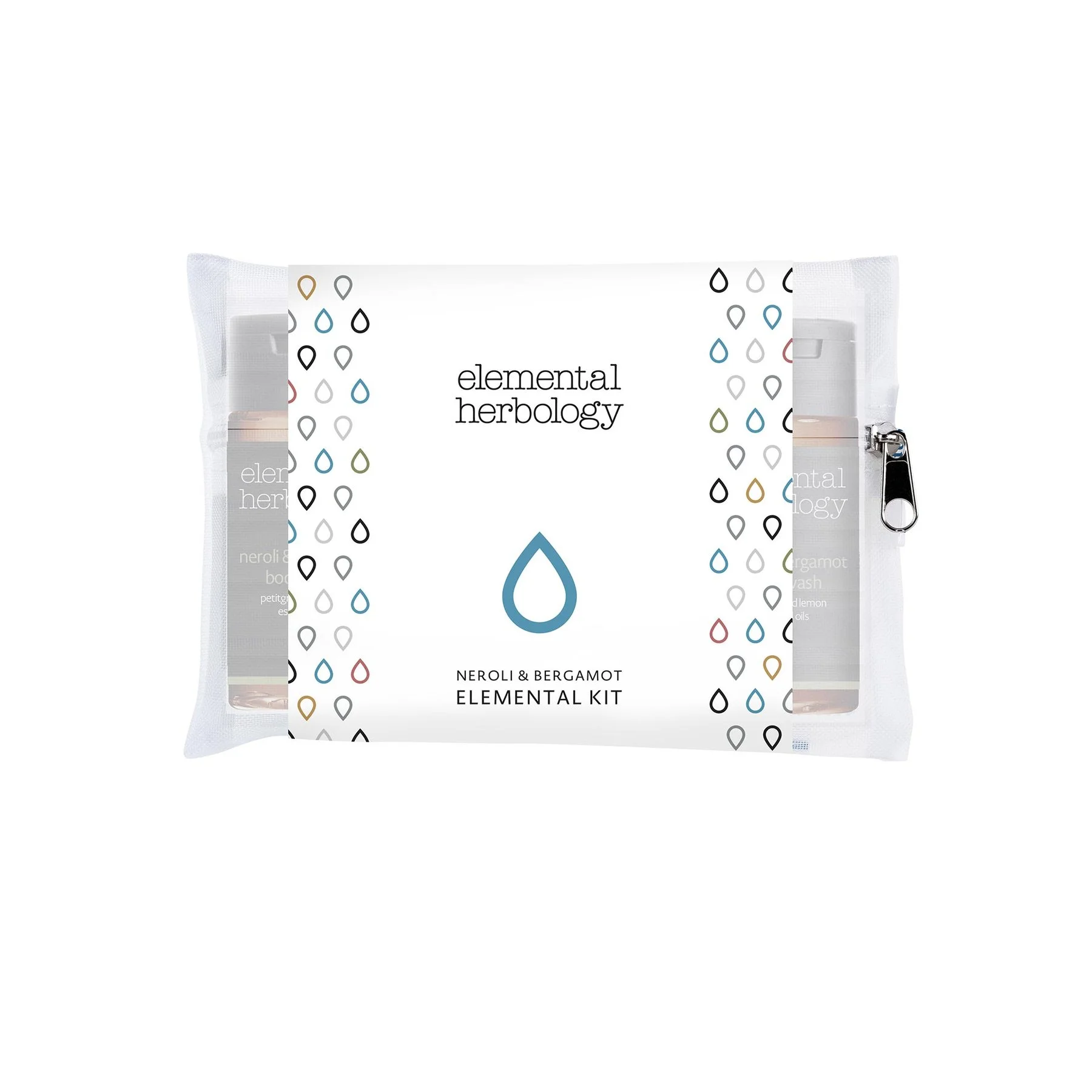 Set GFL Cosmetics Elemental, shower gel, shampoo, conditioner, body lotion and soap, 5 pcs.
