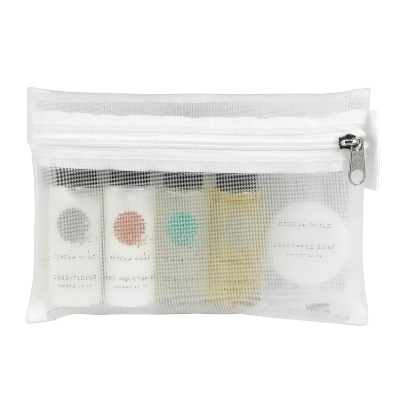 Set GFL Cosmetics Geneva, shower gel, shampoo, conditioner, lotion for body and solid soap, 0.03 l