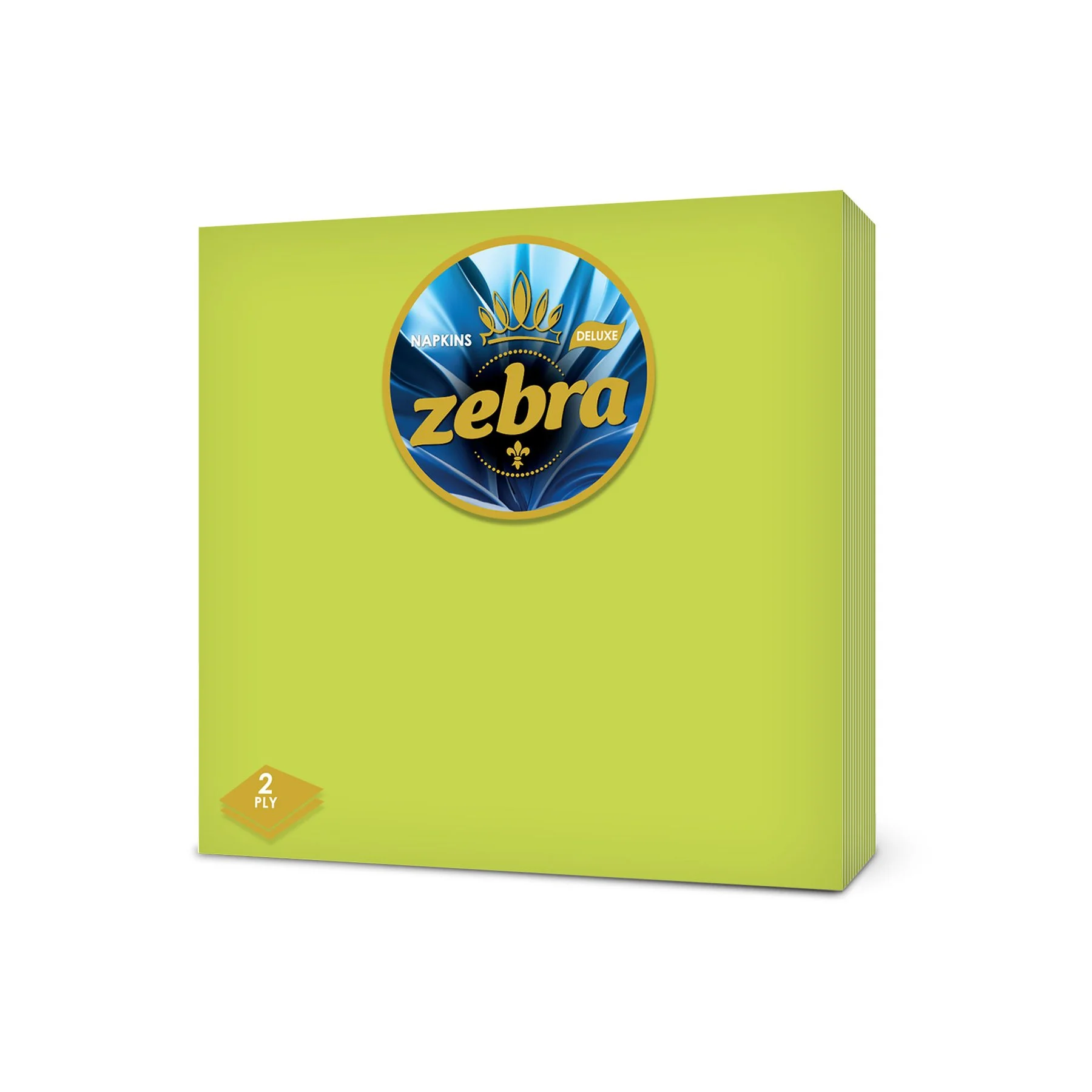 Napkins Zebra Deluxe, 2-ply, 33 ? 33 cm, green, 35 pcs