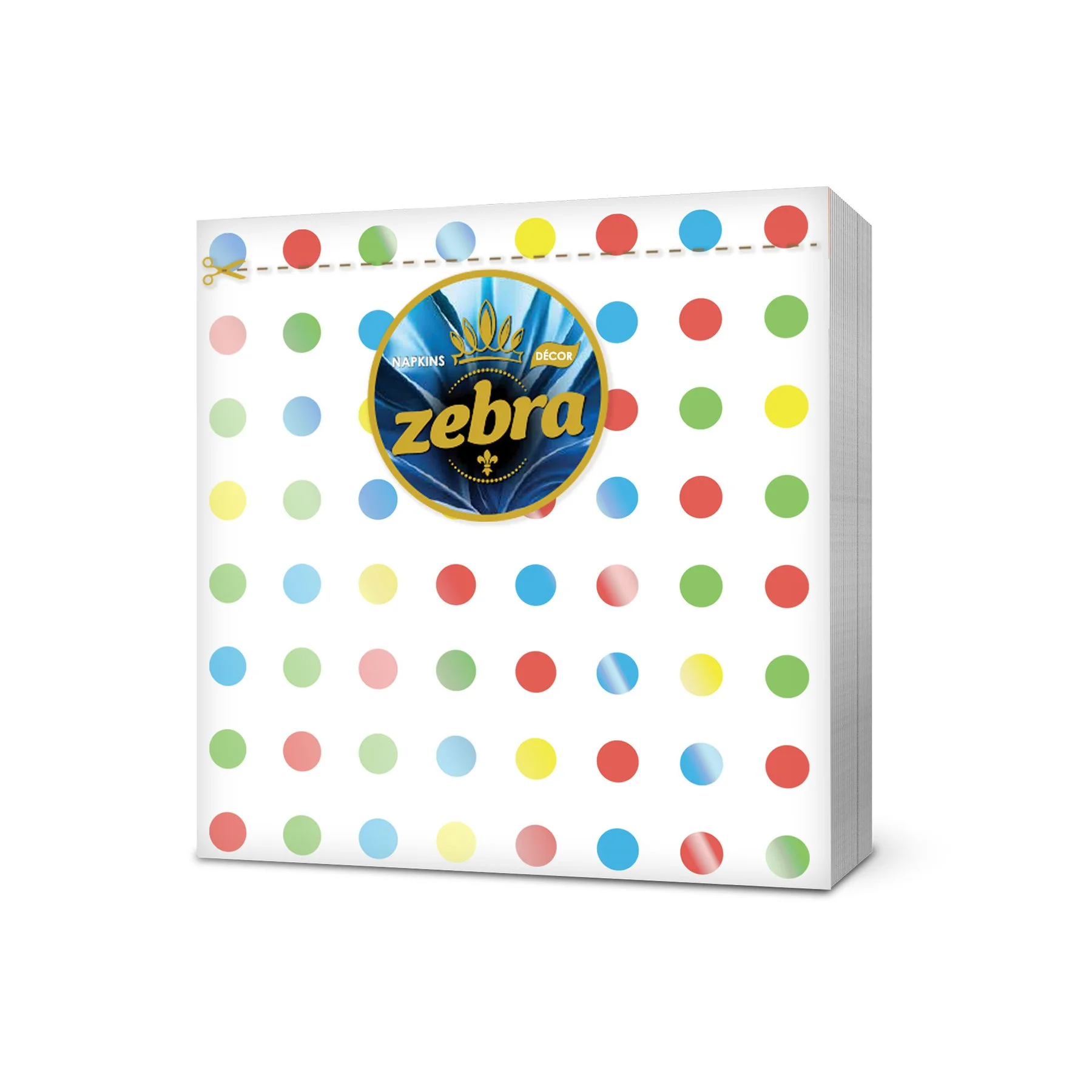 Napkins Zebra Flora, 1-ply, 33 ? 33 cm, 45 pcs