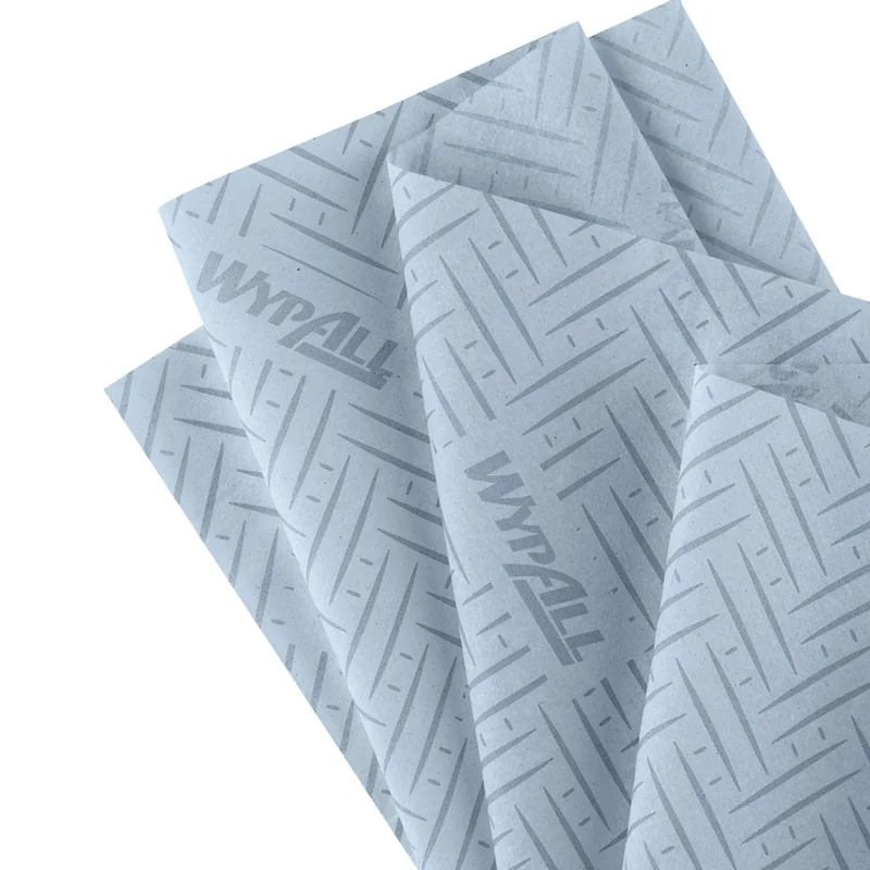 Кърпи за почистване Kimberly-Clark WypAll L20 7302 Centrefeed, на ролка, 38 х 18.3 cm, 380 къса, сини, 6 броя