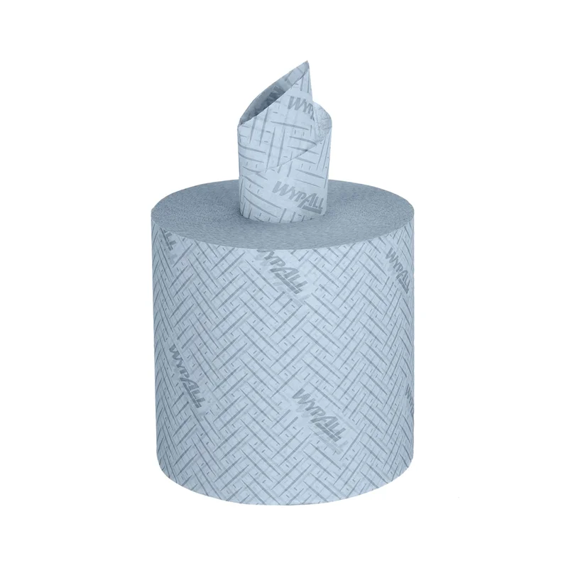 Кърпи за почистване Kimberly-Clark WypAll L20 7302 Centrefeed, на ролка, 38 х 18.3 cm, 380 къса, сини, 6 броя