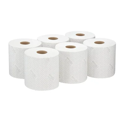 Кърпи за почистване Kimberly-Clark WypAll L20 7302 Centrefeed, на ролка, 38 х 18.3 cm, 380 къса, бели, 6 броя