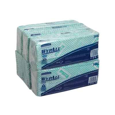 Кърпа Kimberly-Clark WypAll X50 7442, 41.8 х 24.7 cm, зелена, 50 броя
