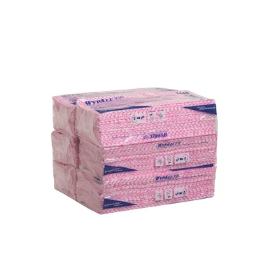Кърпа Kimberly-Clark WypAll X50 7444, 41.8 х 24.7 cm, червена, 50 броя