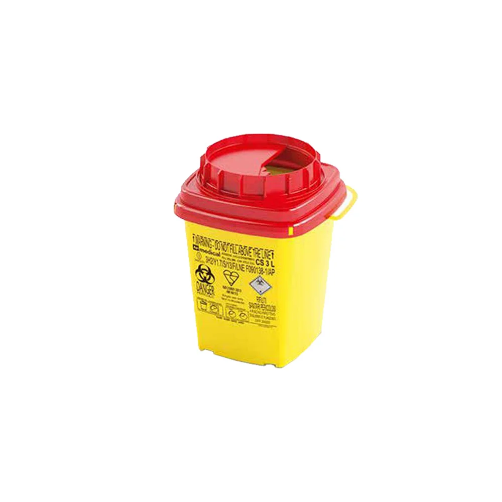 Container for hospital waste, 3 L, 16.7 х 16.7 х 23.2 cm