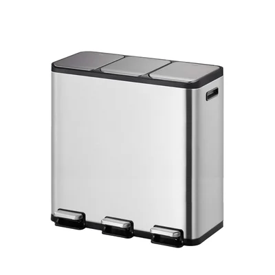 Waste bin Eko Ecocasa II, for separate collection, with pedal, 15+15+15 L