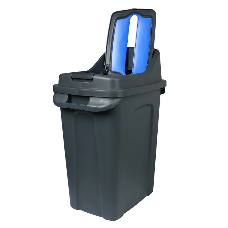 Planet recycling bin, 50 L, blue