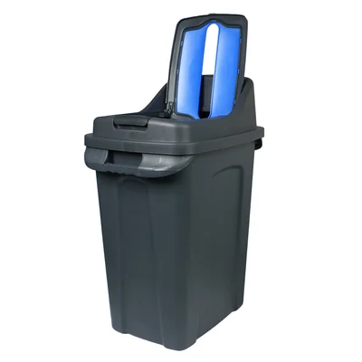 Planet recycling bin, 50 L, blue