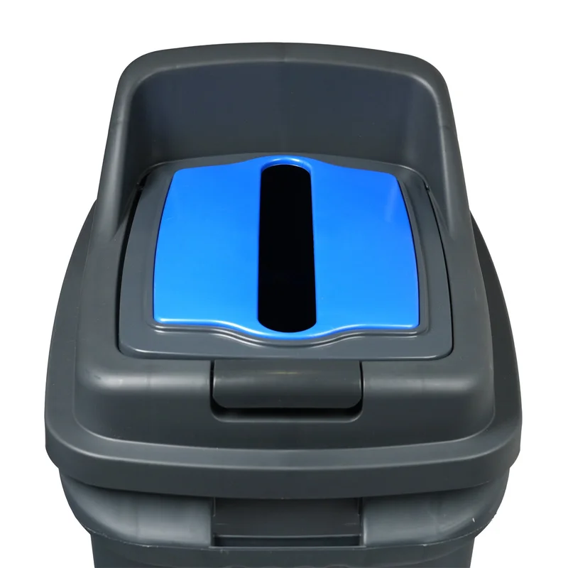 Planet recycling bin, 50 L, blue