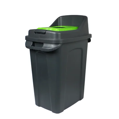 Planet recycling bin, 50 L, green