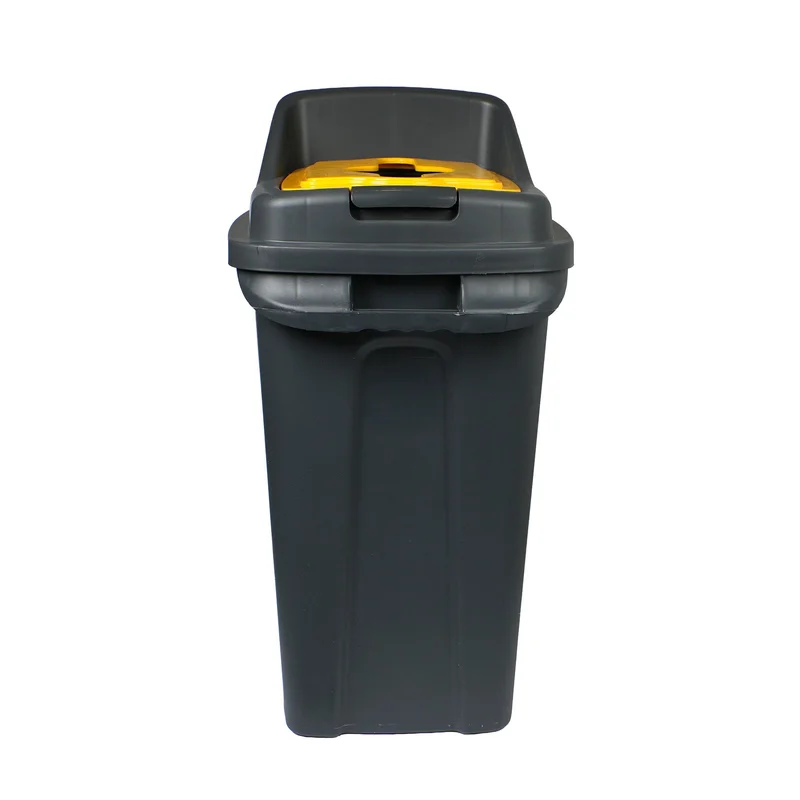 Planet recycling bin, 50 L, yellow
