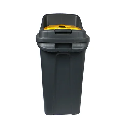 Planet recycling bin, 50 L, yellow
