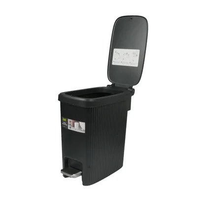 Кош за отпадъци Eko Touchgo, с педал, 10 L, черен