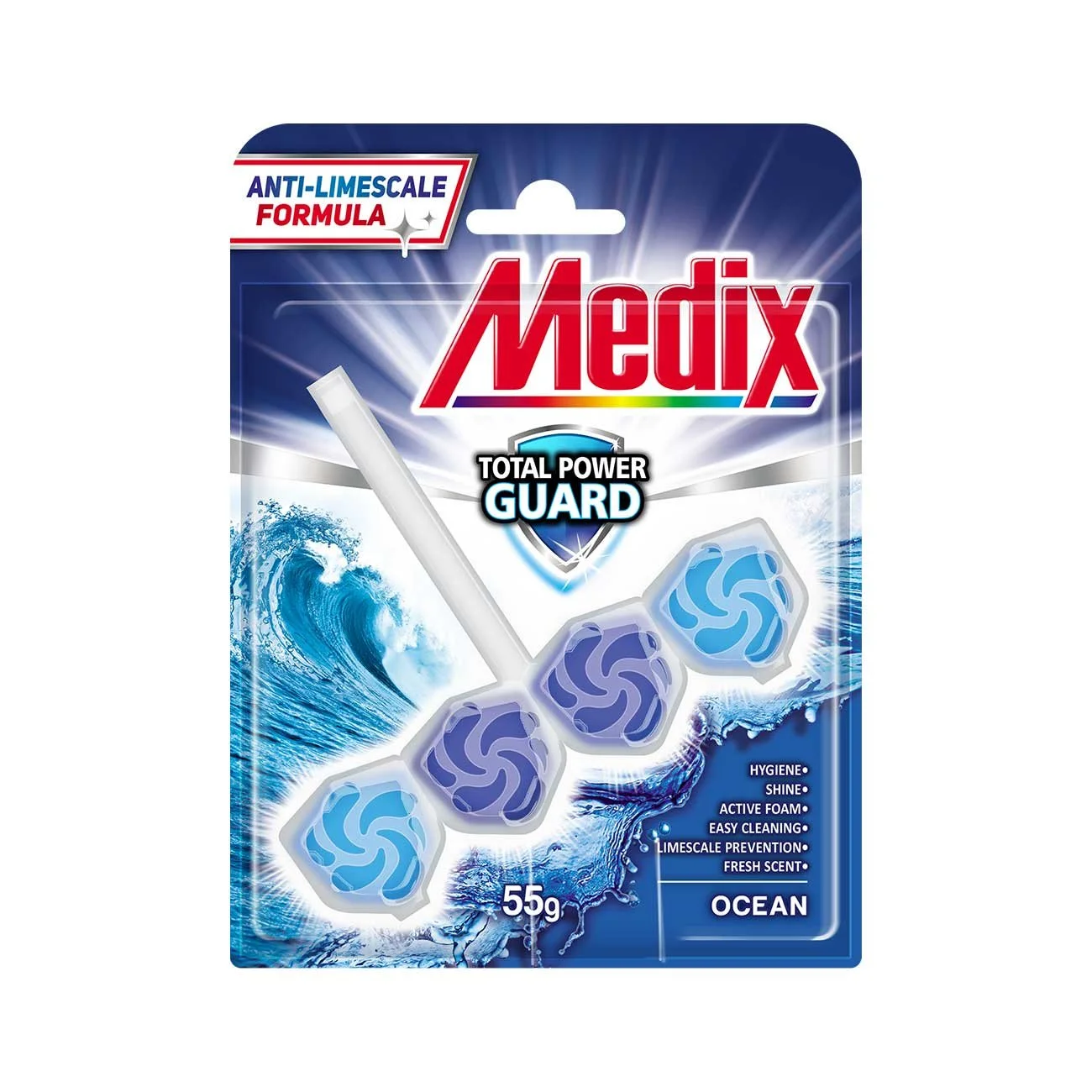 Air freshener for toilet Medix WC Fresh Drops, ocean, 55 g