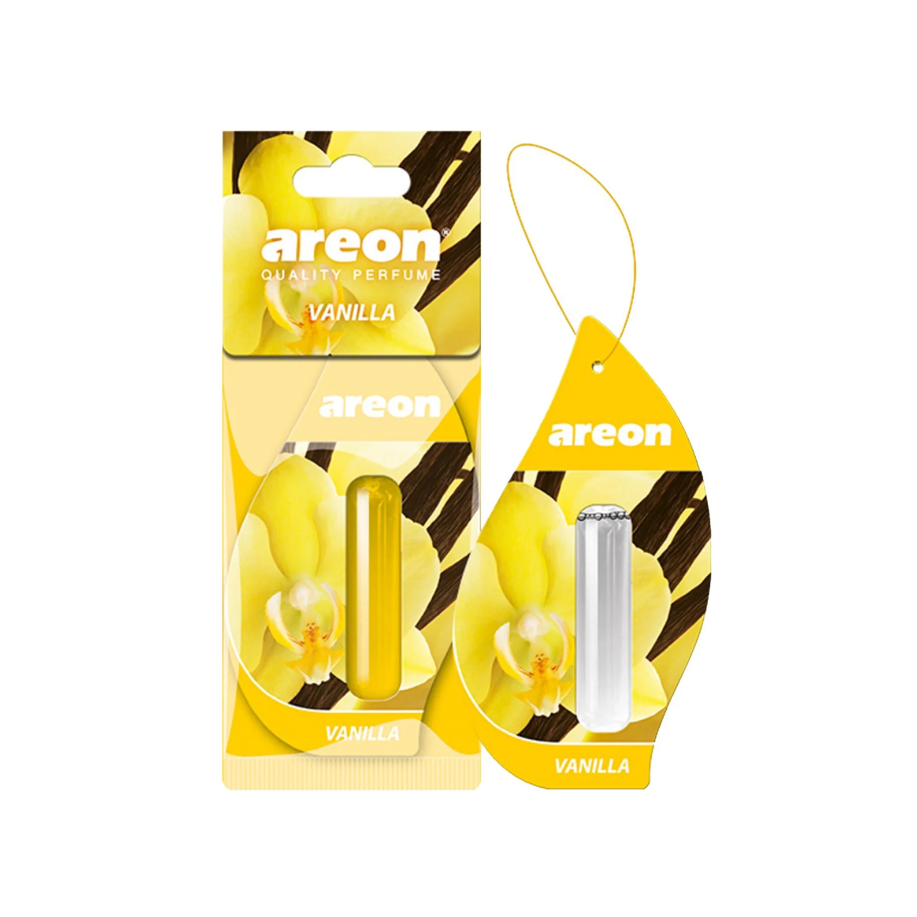Air freshener for car Areon - Vanilla, liquid, 5 ml