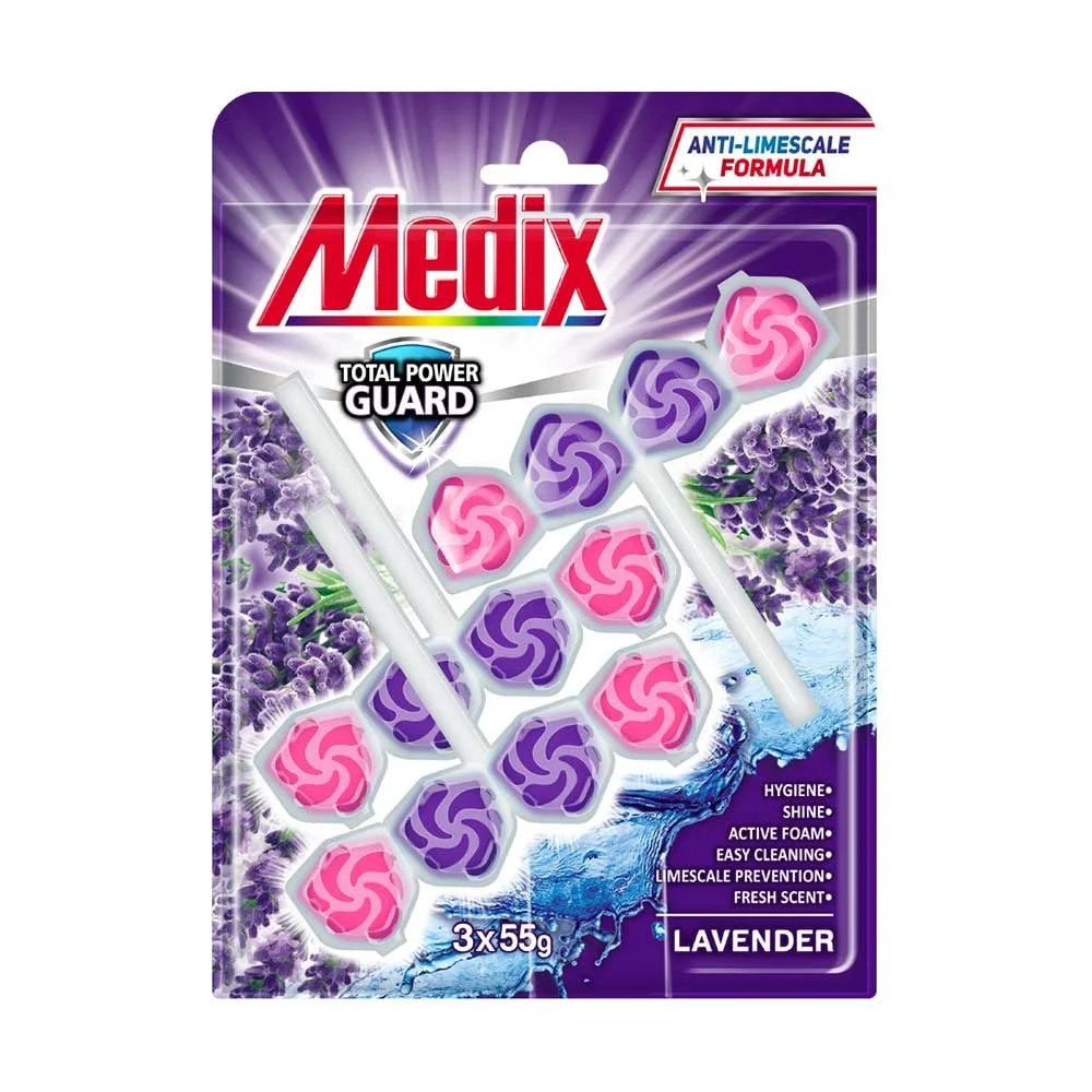 Air freshener for toilet Medix WC Lavender, 55 g, 3 counts