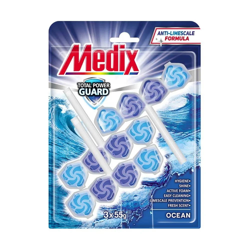 Air freshener for toilet Medix WC Ocean, 55 g, 3 counts