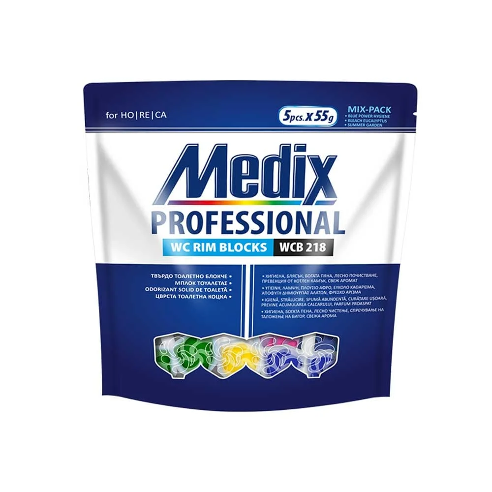 Air freshener for toilet Medix WC B 218, hard block, 5 numbers