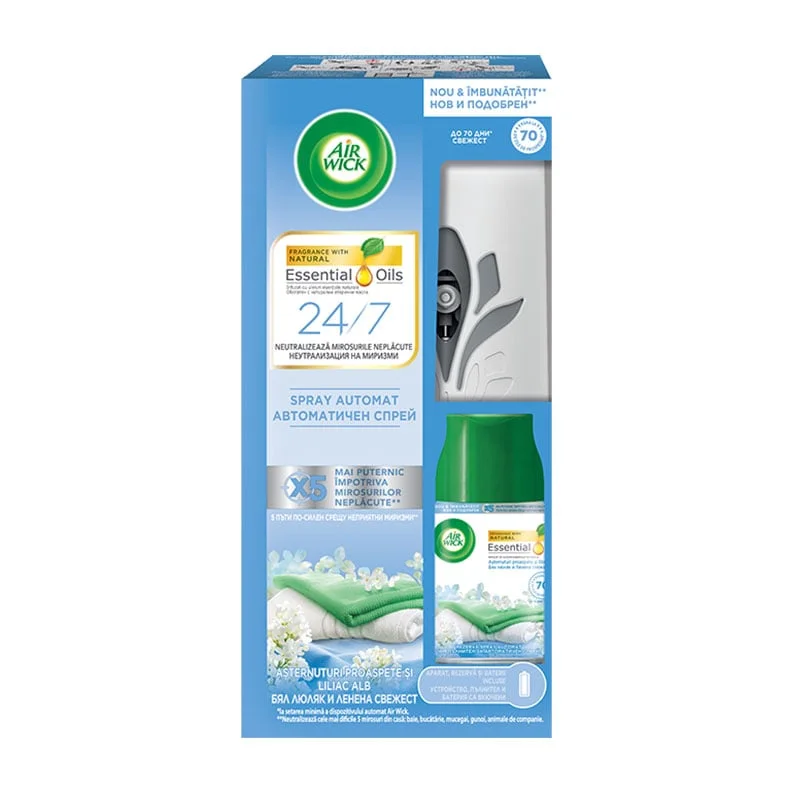 Air Wick Freshmatic Air Freshener, starter kit, White Lilac, 250 ml