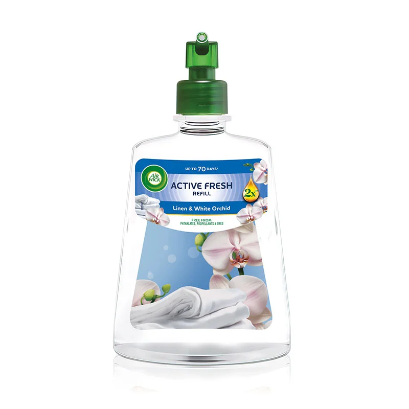 Air Wick Active Fresh Refill, Extra Oils, White Orchid, 228 ml