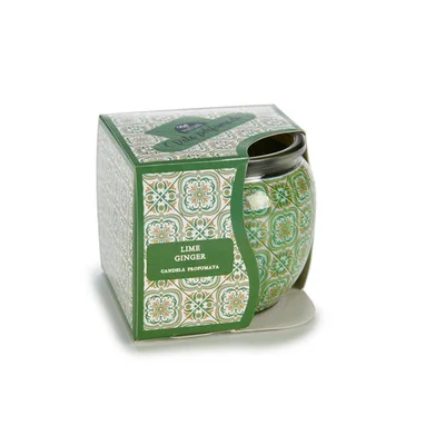 Свещ Acorde, в стъклена ваза, Lime Ginger, 20 часа