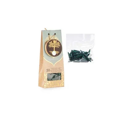 Ароматни конуси Acorde Marron, тамян, мента, 30 броя