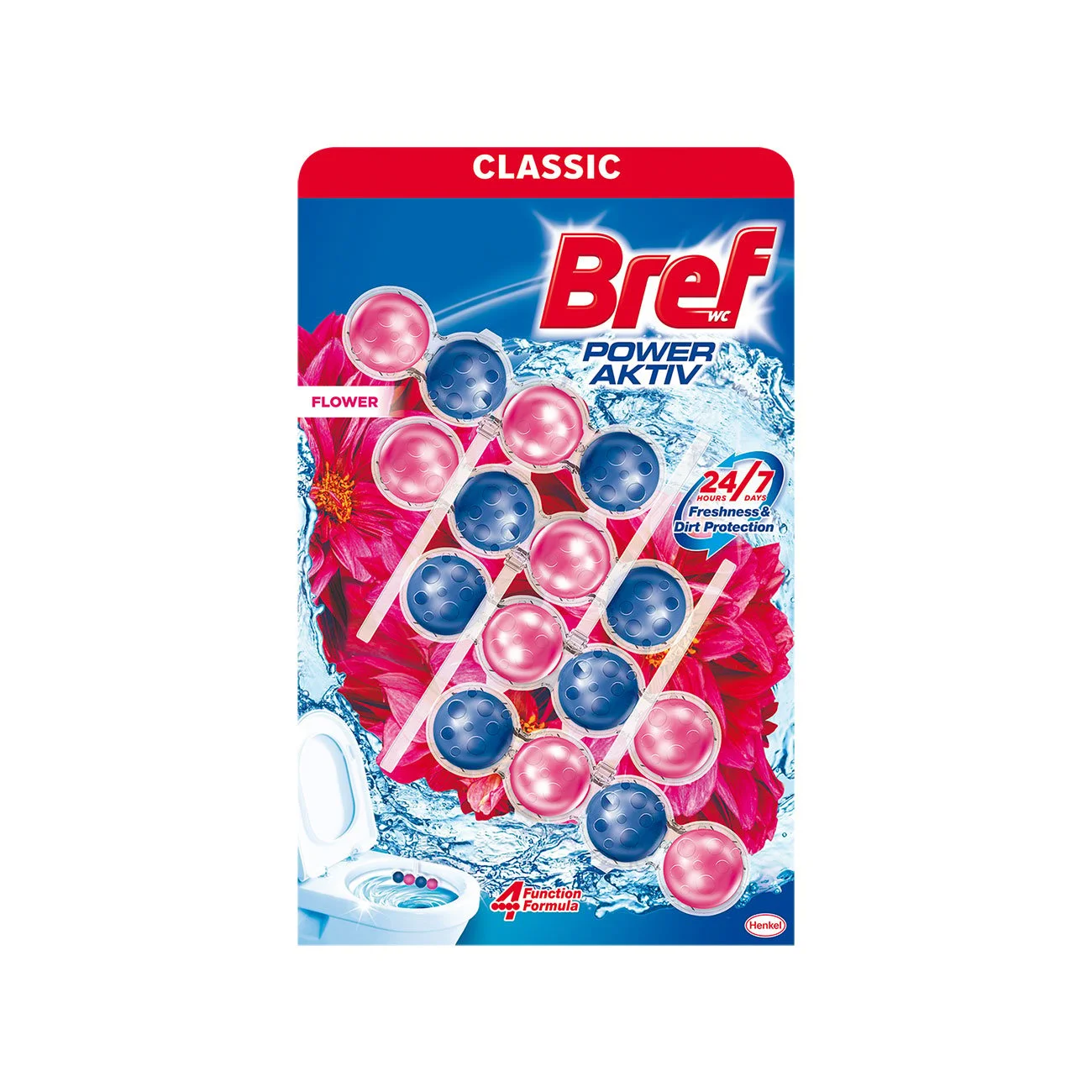 BREF POWER ACTIVE FLOWER WC FRESHENER 50G OP.4