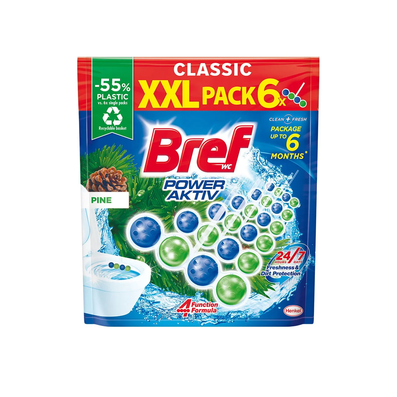 BREF POWER ACTIVE PINE WC FRESHENER 50G OP.6