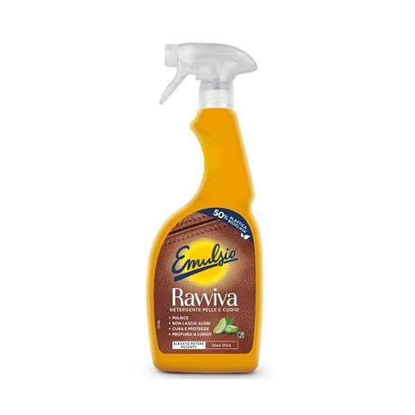 Препарат за почистване на кожа Emulsio Ravviva Pelle e Cuoio, 600 ml