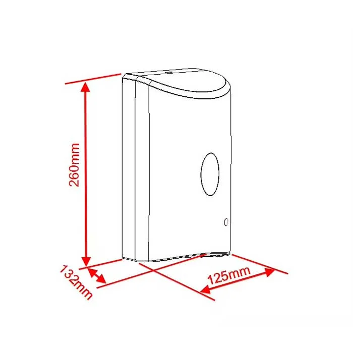 Dispenser for disinfectant of spray Office 1, sensory, 1 L, white