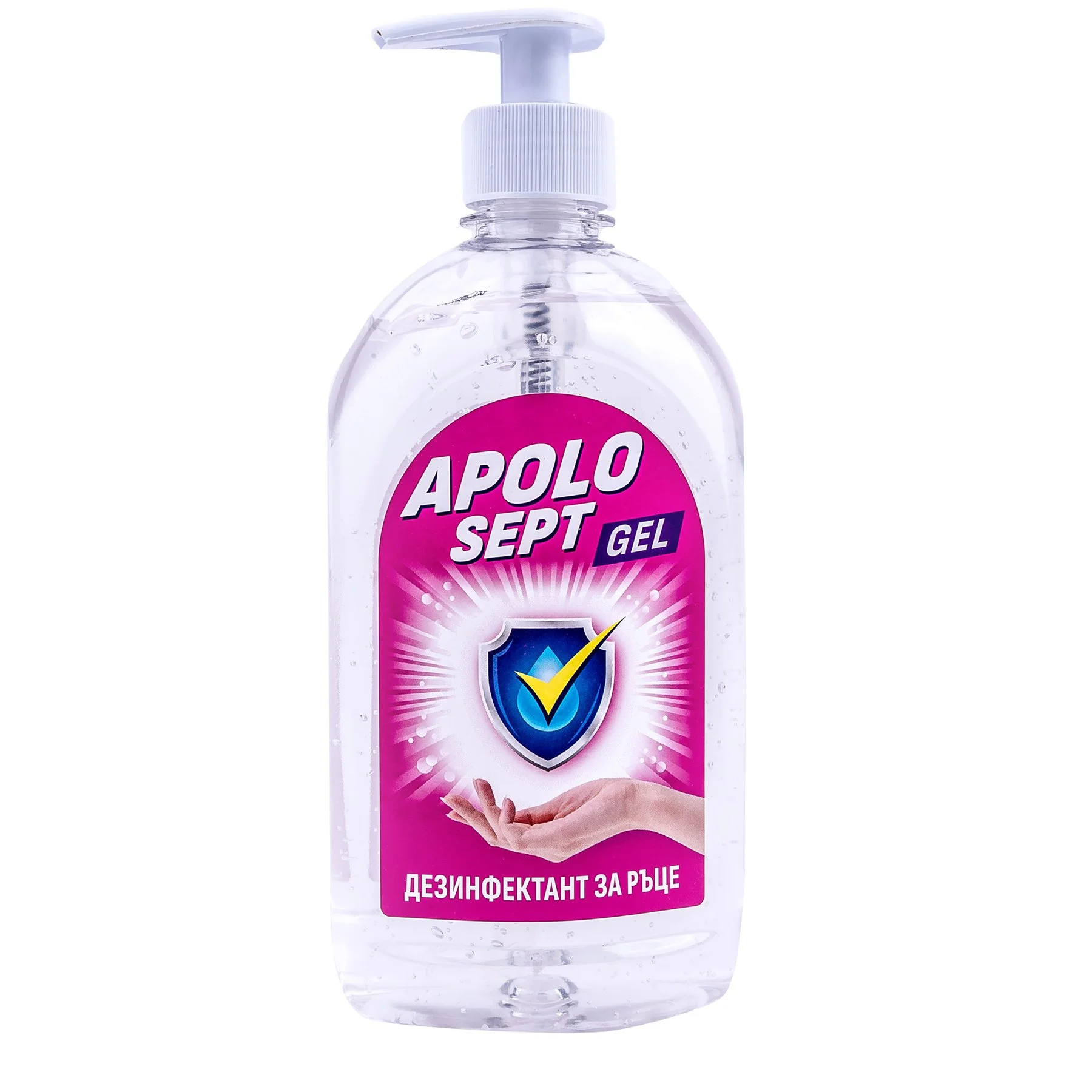 Disinfectant detergent for hands Apolo Sept, gel, with pump, 500 ml
