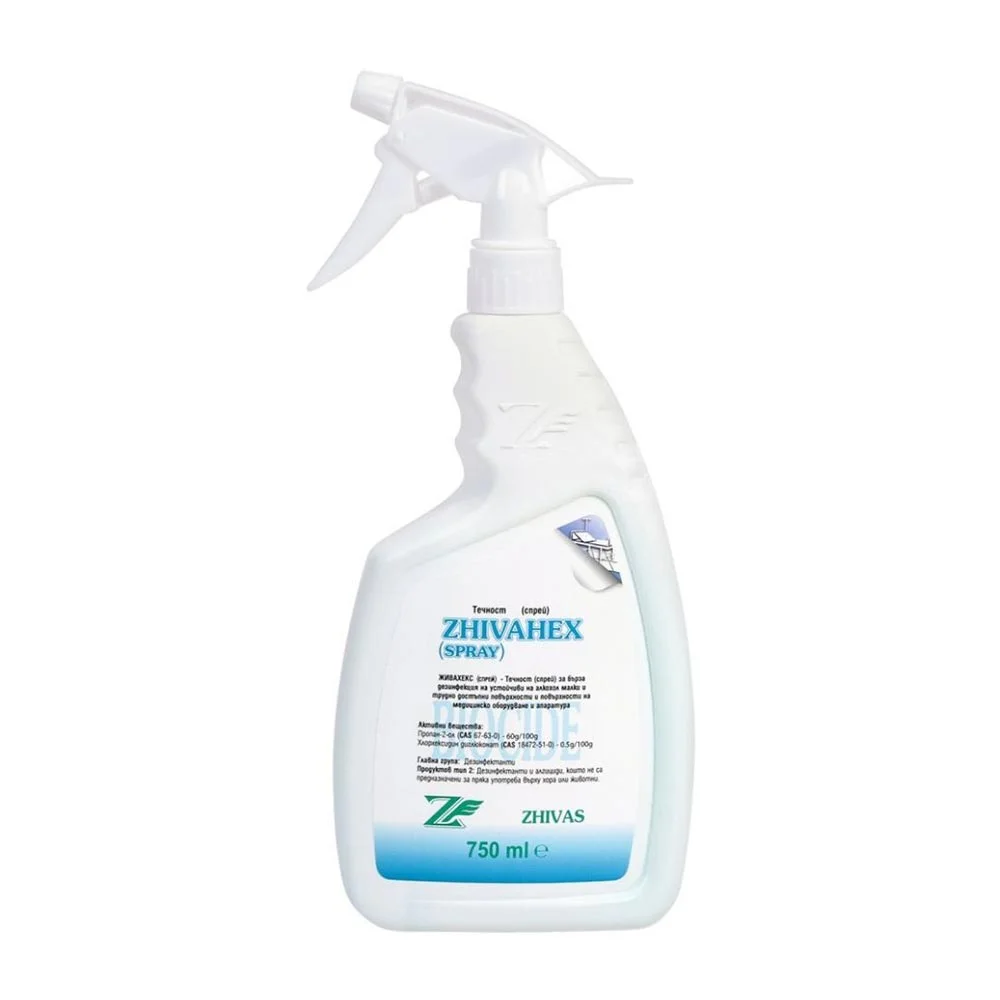 Disinfectant Zivahex, spray bottle, 750 ml