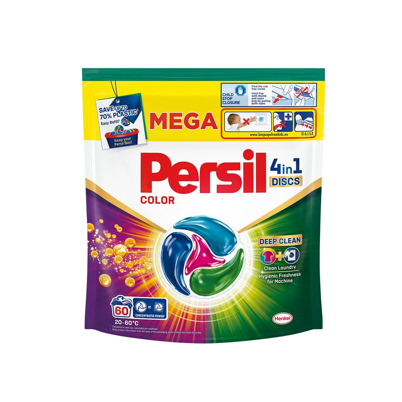 PERSIL MEGA COLOR DISCS 60 WASHES