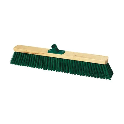 Broom York, industrial, wooden, 60 cm, green