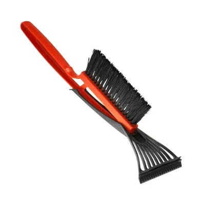 Snow brush, with ice scraper, 42 cm, assorted