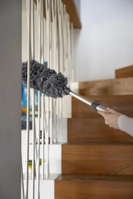 Dust brush York Eco, microfiber, with telescopic handle