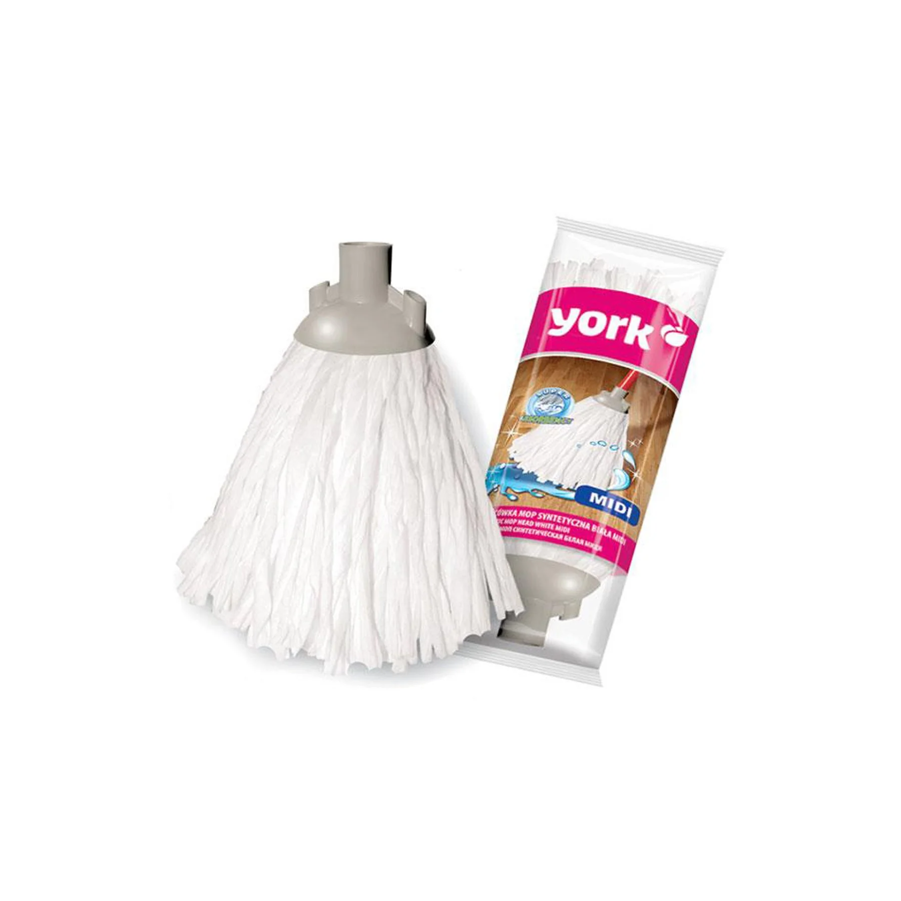Mop York Midi, on strips, conical, 12 x 7 x 32 cm