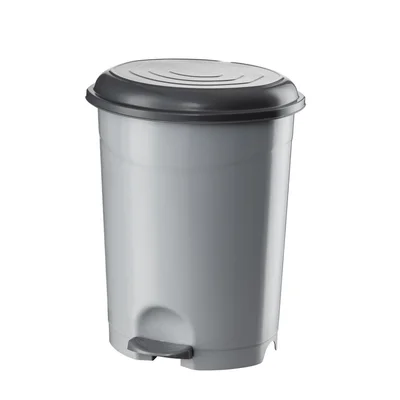 Waste bin Planet, pedal, 35x33x40.6cm, 22xL, gray-black
