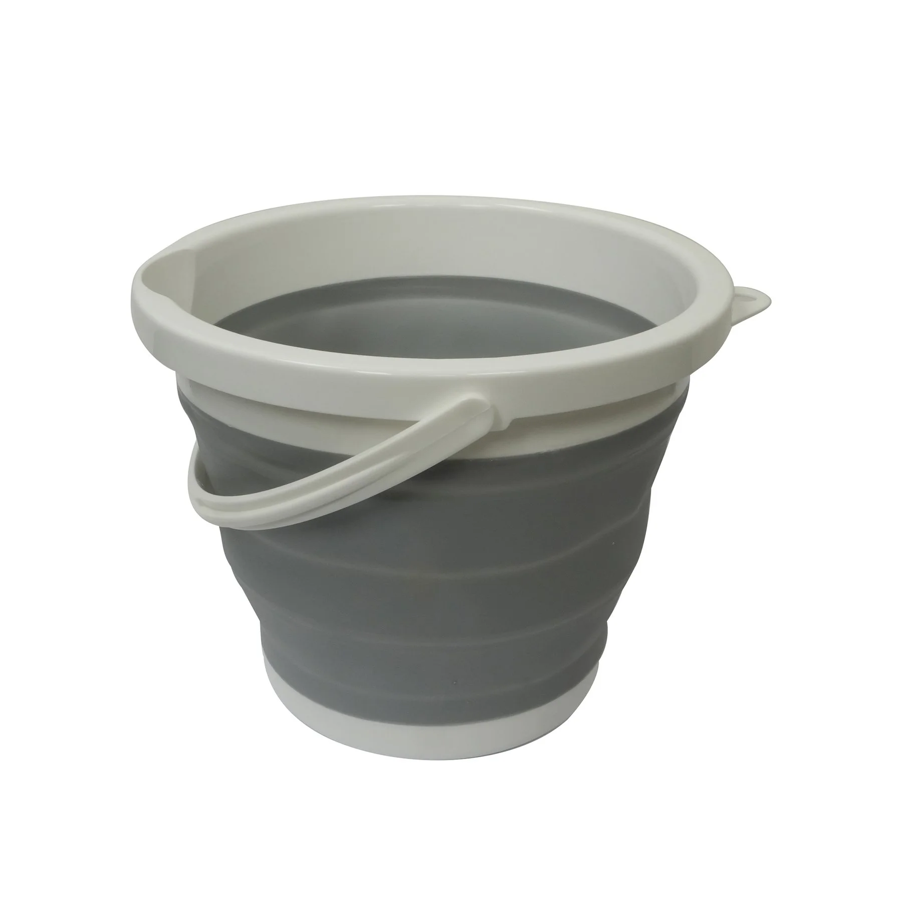 Bucket Office 1, foldable, 25.5 х 21 х 16.5 cm, gray-white