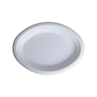 Eco plates, oval, 263 x 199 x 20 mm, 25 pieces