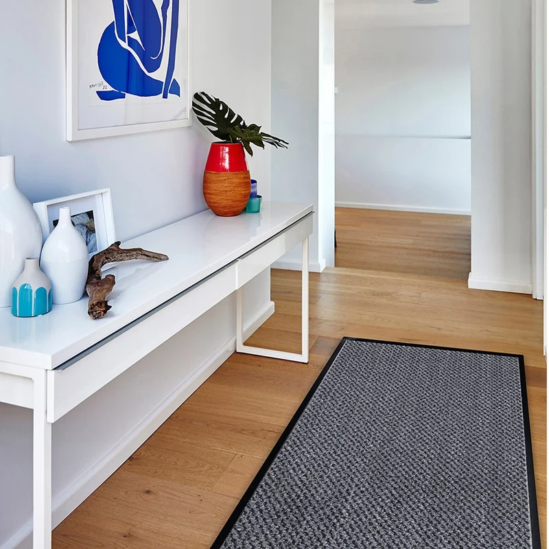 Doormat Olivo Asciugapasso, 100% polypropylene, 90 х 150 cm, gray