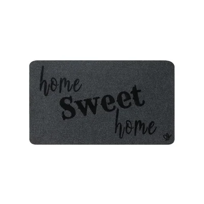 Doormat Olivo Zeus - Home Sweet Home, 100% polyester, 40 х 70 cm, gray