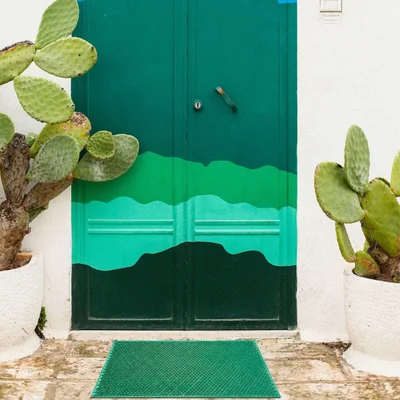 Doormat Olivo Prato Verde, artificial grass, 40 х 60 cm