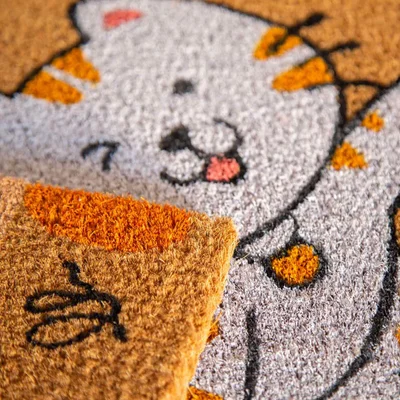 Doormat Olivo Cocco Joy - Gatto, coconut, 40 x 60 cm