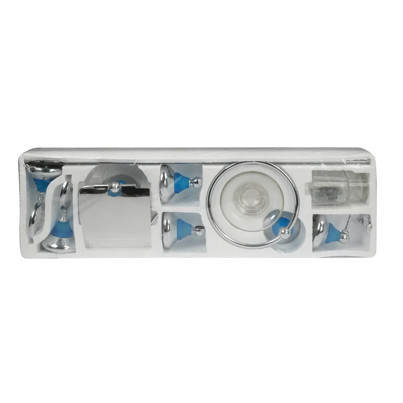 Bathroom set 7100, chrome, 6 parts