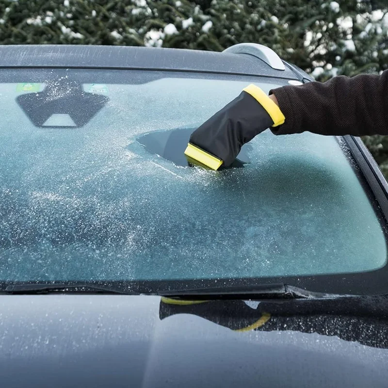 Ice scraper, with glove