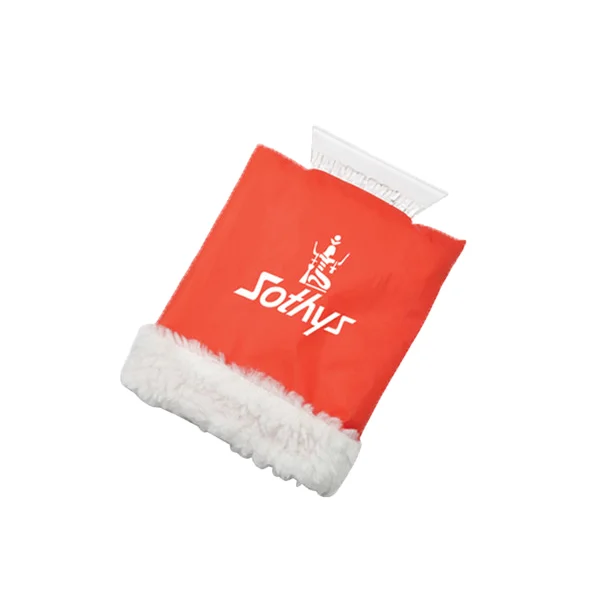 Scraper for ice Office 1 Scraper, with glove, red